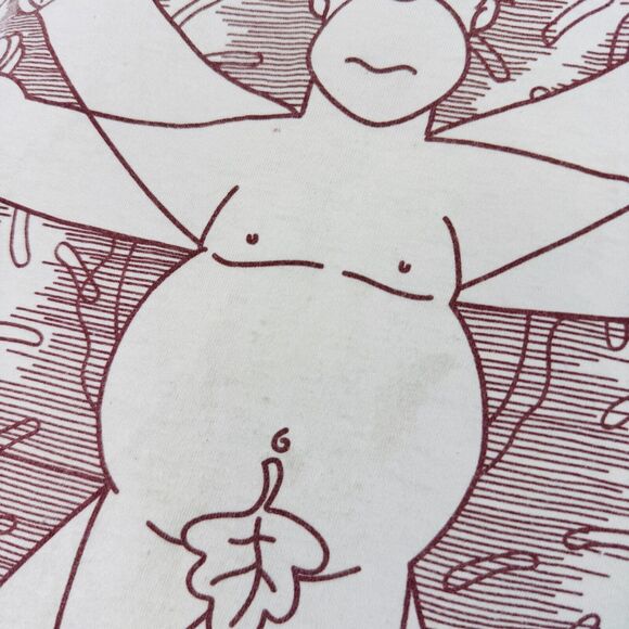 Vintage Simpsons Shirt Mens Small Homer Vitruvian Man Funny Cartoon Tee Tshirt - Picture 6 of 12